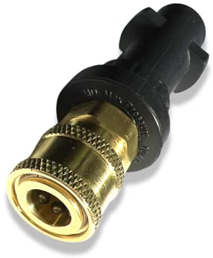 M&M Smartek Conector de acoplamiento rápido, adaptador de bayoneta de 1/4 pulgadas para limpiadores de alta presión como – Compatible con Karcher K2 – K7 boquilla de espuma de alta presión