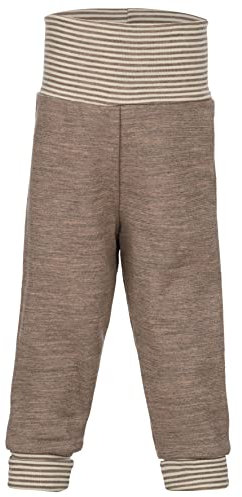 Engel, Baby-Hose lang mit Nabelbund, 100% Wolle (kbT) (Walnuss Melange, 86-92)