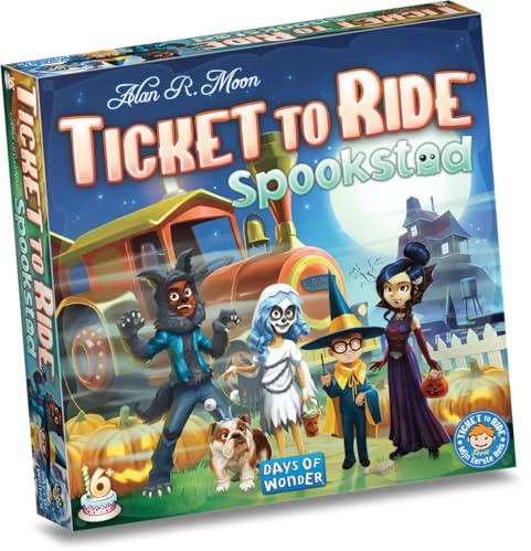 Ticket to Ride Geisterstadt - Brettspiel - Eine Ausgabe für die jüngeren Ticket to Ride Fans! - 6+ - 2-4 Spieler - DE