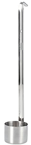 Natudeco Cuillère à vin en acier inoxydable - Mesure de vin - Louche à sauce - Louche à soupe - 125ML - Argent - 1 pièce