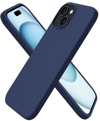 ORNARTO Compatible with iPhone 15 Case 6.1 , Liquid Silicone Slim Cover | Shockproof Protection,Comfortable Grip,Precise Cutouts,Responsive Buttons,Smooth Finish,Camera Protection