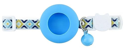 Hundehalsband, Katzenhalsband, Katzenhalsband im Freien, Park, Hund, Katze, GPS-Finder, Ortungsschutz, Tracking, Katzen-Tracking-Halsband, Haustierhalsband, Anti-Verlust-Haustierzubehör ( Color : Blue