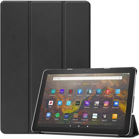 Stianiiie Hülle für Amazon Fire HD 10 (7. / 9. Generation, 2017/2019 Release) 10.1 Premium PU Leder Schutzhülle Amazon Fire HD10 Hülle