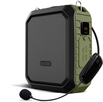 Amplificador de voz con micrófono Amplificador De Voz Portátil Con Micrófono Inalámbrico For Profesores, Altavoz Bluetooth Resistente Al Agua IPX5, Batería Externa De 4400mAh M800 Batería de larga dur
