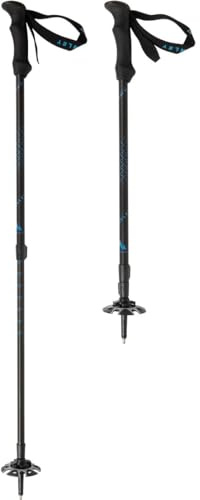 Mckinley Migra 02 II Wanderstöcke, Outdoor, Trekking, verstellbar, Wolframspitze, Unisex, Schwarz