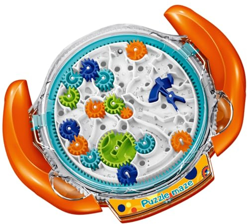 JRD&BS WINL Labyrinth Puzzles für Kinder Labyrinthplatte Puzzle-Spiel-Herausforderung für 8-15 Jahre alte Kinderspielzeug Erzieherisches Spielzeug für Jungen und Mädchen Geschenke für Kinder (Orange)