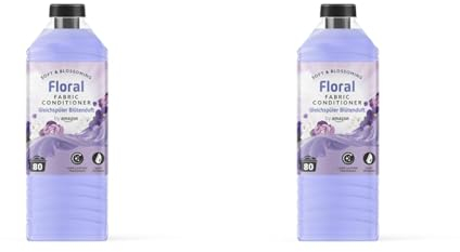 by Amazon Floral Fabric Conditioner, 80 washes (Pack of 2)