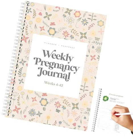 Schwangerschaftsplaner, Mein Schwangerschaftstagebuch - Kalender für Schwangerschaftsplaner,8,3 x 11,2 Zoll große Tagesplaner für neue Schwangerschaften und den ersten Babykalender, Erinnerungs-Tagebu