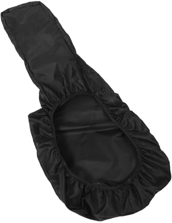 Toyvian Gitarrentasche Schwarz mit Praktischem Regenschutz aus Oxford Gewebe Robust und Modischem Design zum Schutz der Gitarre bei Proben und Übungen