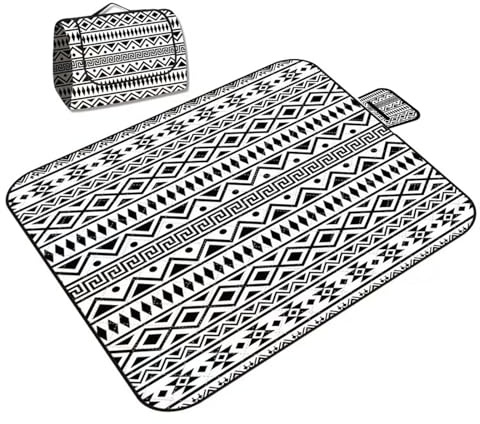 YQBFTC Picknickdecke Wasserdicht Sandfrei 200x200cm,Waschbar Wasserdicht Picknickdecke für 4-6 Personen,Leicht und Tragbar Campingdecke mit Tragegriff,Outdoor Stranddecke für Reisen,Picknick,Wandern