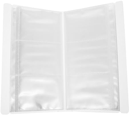Amosfun Colección De Tarjetas Álbum Transparente para Coleccionistas De Postales Billetes y Tarjetas para Organizar De Obsequio y Postales Eventos o Colecciones