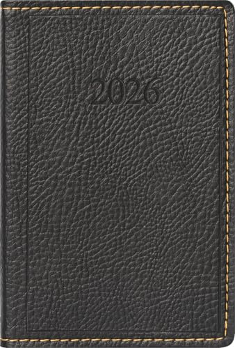 rido/idé Taschenkalender Mod. partner/Industrie I 2026 | A7, Kunstleder, schwarz