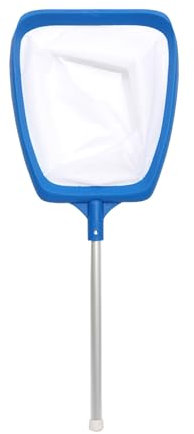 CarPlusStudio Retino per Piscina - Rete Profonda 11cm per Pulizia Piscine, Vasche Idromassaggio e Laghetti, Manico in Alluminio Resistente, Maglia Fine per Foglie e Alghe