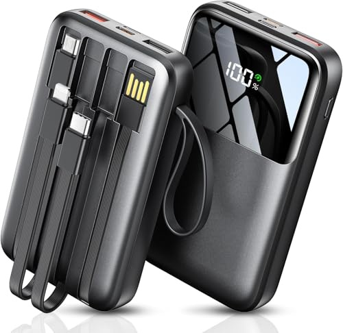 Power Bank Fast Charging 10000mAh,22.5W Portable Charger(USB-C Input & Output), PD 3.0 QC 3.0 External Mobile Phone Batteries,6 Output & 2 Input, Compatible with iPhone 16 15 14 13 12