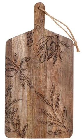 Planche de Service apéro ou à découper en Bois de 50cm Décoration Arbre Olivier