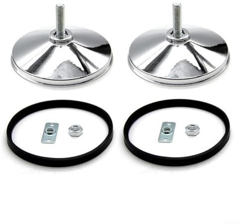 Almohadillas de pie de alta durabilidad para máquinas de fútbol de mesa 2PCS acero inoxidable y goma