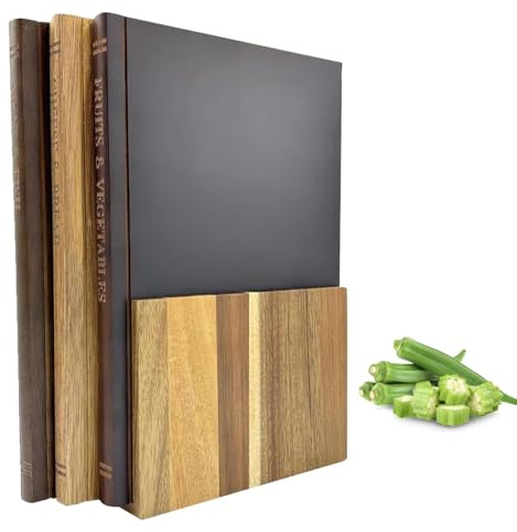 Tagliere Da Cucina, 3 Pezzi In Legno, Taglieri Rinforzati A Forma Di Libro, Con Supporto, Per Formaggio, Pane, Carne, Cibo Per La Famiglia