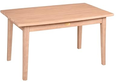 DELUKE Gartentisch Athens - Akazie, Braun, 100x60x55cm | Loungetisch Wetterfest Outdoor Tisch