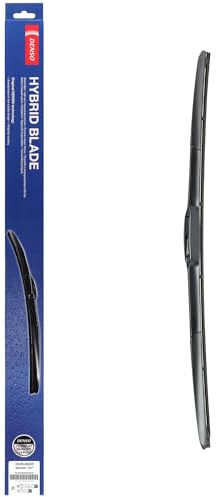 DENSO Hybrid Front Window Wiper Blade DUR060R - 600mm - Premium Graphine Coated All Season Replacement Windscreen Wipers - OEM Reference: 61610039699 - U-Hook Arm - RHD