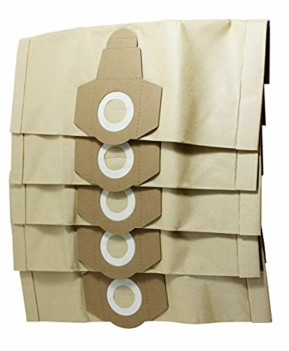 bartyspares® 5 x DUST BAGS for TITAN TTB350VAC 1300W 16LTR WET & DRY VACUUM CLEANER