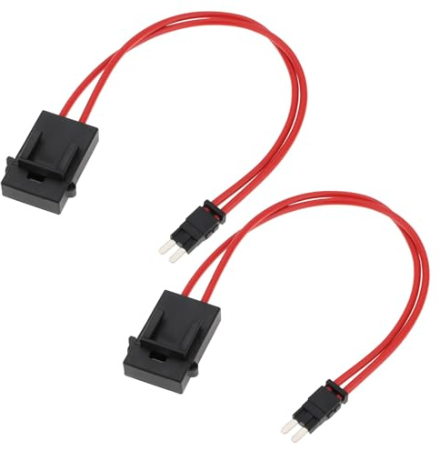 Be In Your Mind 2 Stücke 32V 5A Micro 2 Sicherungshalter Verlängerungskabel 16WAG Automodifikation Acc Sicherungskasten Steckdosenverlängerung für Auto Auto Sicherungsanschluss