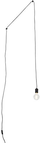 Qazqa Esstisch Design Pendelleuchte, Pendellampe - Cavalux - Schwarz, 5cm, Ideal als Schlafzimmerlampe und Wohnzimmerlampe