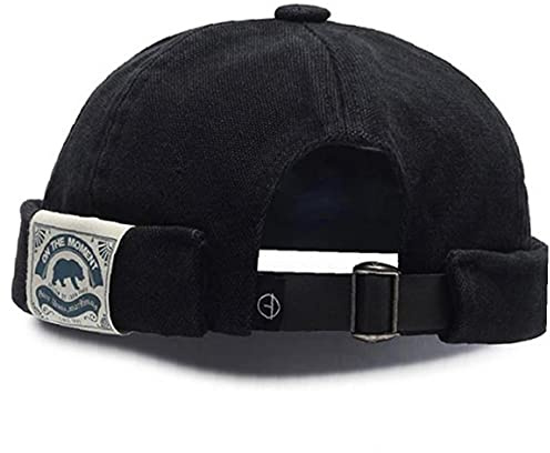 TOSSPER Männer Art Und Weise Docker Cap Retro Worker Sailor Skullcap Frauen-Hut-Sommer-Visor Bucket Cap Brimless Bonnet