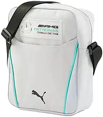 PUMA Mercedes-AMG Petronas Formel 1 Team F1 tragbare Umhängetasche (grau), GRAU