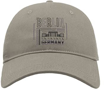 Maikomanija Berlin Deutschland Hauptstadt City Baumwolle Gebogenes Visier Baseball Cap Papa Hut Unisex Sport Bequemes Top