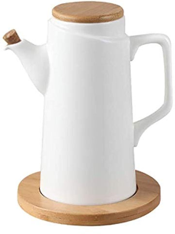 olla de salsa de soja, jarras de cerámica, botella de aceite de oliva o vinagre antifugas, botella dispensadora de aceite de cerámica, botella dispensadora de salsa de soja de cerámica, ( Color : B )