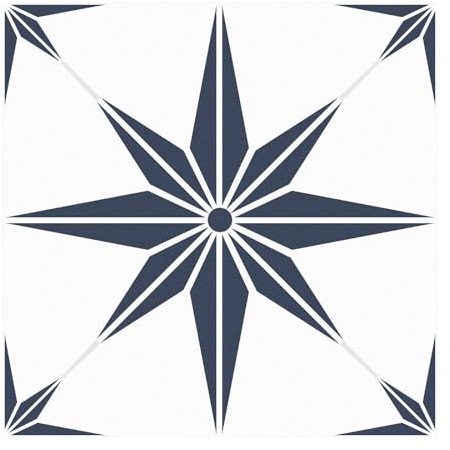 SVNOOC Peel & Stick - Adesivi per pavimenti, autoadesivi, 20,3 x 20,3 cm, rimovibili, decorativi, per cucina, bagno, soggiorno, pavimenti in vinile, impermeabili, confezione da 10 (blu scuro)