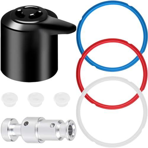 EATBALE Replacement Parts for Instant Pot Duo 5, 6 Quart (5/6QT) Include Sealing Ring, Steam Release Float Valve Steam Release Handle, Float Valve Accessories Kit (8Pcs)