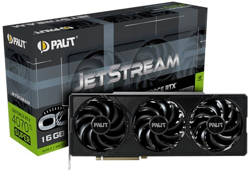 Palit GeForce RTX 4070 Ti SUPER Jetstream OC - 16GB GDDR6X, 1x HDMI, 3X DP Black