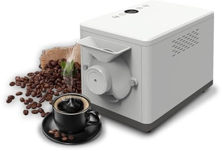 Torréfacteur électrique électrique, torréfacteur automatique de 1600W for noix et cacahuètes, torréfacteur commercial de grains de café, antiadhésif, minuterie de 90 minutes et température réglable