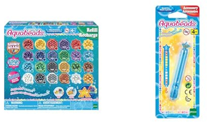Aquabeads 31995 Perlmuttperlen Nachfüllpack & Perlenstift, 1 Count (Pack of 1)