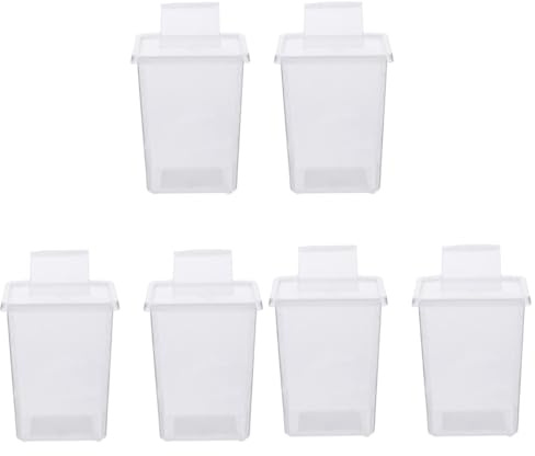 Supvox 6stücke Reptilien Futterboxen Praktische Terrarien Container Für Eidechsen Und Schildkröten Strapazierfähigem Material Leicht Zu Reinigen Mit Doppeltem Öffnungsdesign