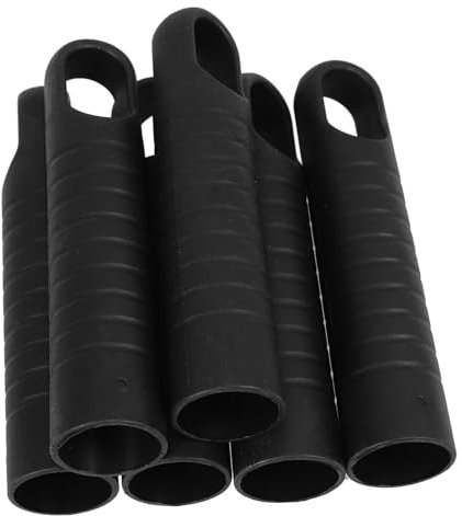 Beavorty 6pcs Handle Head Grip Broomstick Sweeping Broom Handle Grip Mop Head Caps Mop Handle Replacement Mop Handle End Cap End Sleeve Sweeping Broom Replacement Black Pp