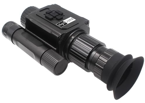 Day Night Vision Scope Digital Monocular Riflescope, 1080p HD, 5X Digital Zoom, Shock Resistant, with Picatinny Mount, Perfect for Hunting and Wildlife Observation (Without Battery)