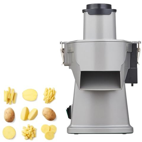 Pelador eléctrico de papas Pelador de patatas y verduras, procesador de alimentos eléctrico para cocina, máquina cortadora de verduras comercial, cortadora automática de patatas y cebollas,