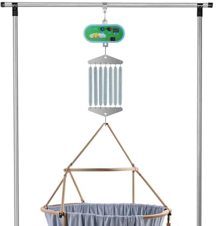 DIFU Federwiege Motor Baby Elektrische mit Timer, Wiegensteuerung Babyschaukel Controller Bis 20KG, Lautstärke und Geschwindigkeit von 1-10 Stufen