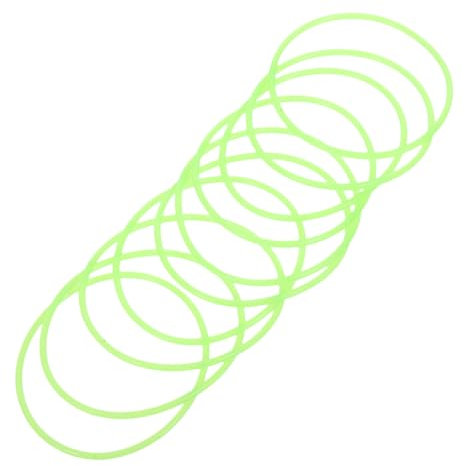 MOLUCKFU 10stücke Leuchtende Silikonarmbänder Im Dunkeln Für Party Geburtstag Hochzeit Bar Club Tanzparty Und Sport Elastisch Für Altersgruppen Geeignet