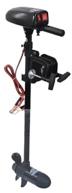TIEOAXFT 28lbs DC 12V Electric Trolling Motor For Inflatable Boats Outboard Engine For Kayaks Canoe With Propeller Screw