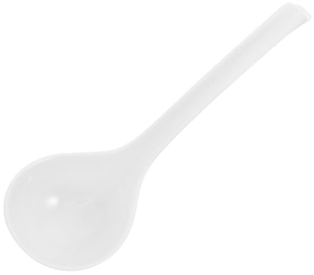 FELTECHELECTR Large Porcelain Asian Soup Ladle Bone China Ceramic Japanese Spoon for Ramen Pho Wonton Noodles Microwave and Dishwasher Safe Kitchen Cooking Dining Spoon