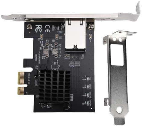 Plyisty Tarjeta de Red PCIe Gigabit, Adaptador Ethernet de 10 Gbps con Controlador RTL8127AT, para Servidor de Escritorio, PC, Centro de Datos NAS, Juegos