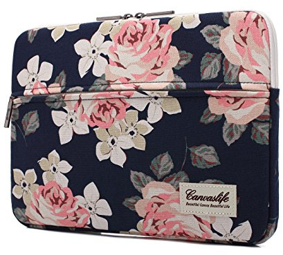 Canvaslife White Rose Laptop Sleeve 15 15 15 15 15 15.6 Laptop Tasche