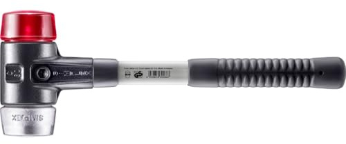 SIMPLEX-Schonhammer, Plastik/Weichmetall; mit verstärktem Tempergussgehäuse und Fiberglasstiel | D=60 mm | 3769.060