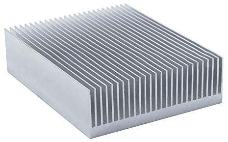 Kühlkörper aus Aluminium, speziell für Kühlung, Größe 80 x 80 x 26,8 mm, 1 Stück