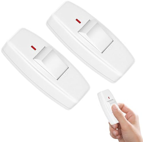 2 Pack Inline Light Switch, 250V 6A In line switch for lamps for Lamp/Light/Small Appliance or Lamp Accepts 1-2 Core Round or Flat Wire