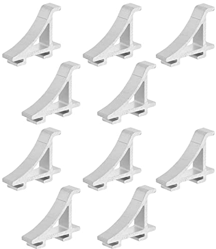 DOITOOL 10pcs Freezer Shelf Clip Kit Refrigerator Support Hooks for Organizing Fridge Shelves Smooth Finish Easy Installation for Kitchen Storage