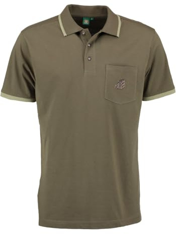 OS Trachten Herren Poloshirt Kurzarm Jagdshirt mit Polokragen Sonky